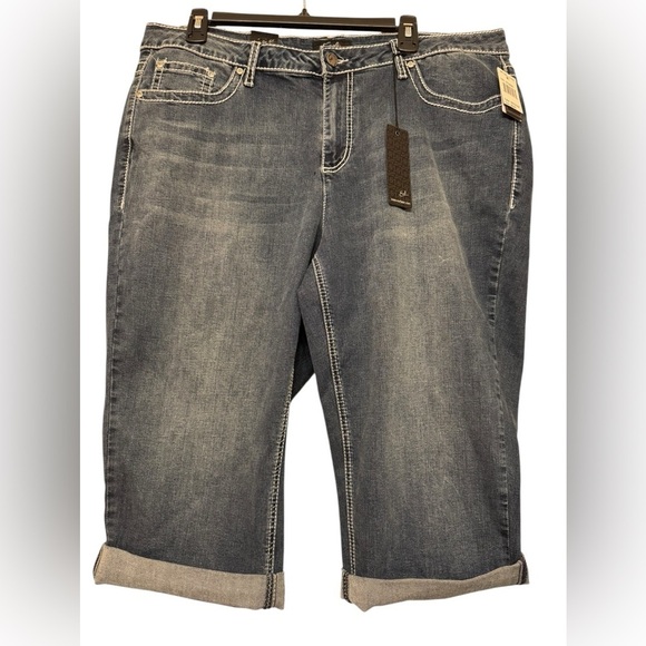 Earl Jeans Denim Capris Size 20W - Picture 1 of 11
